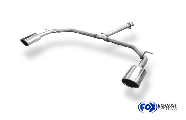 Endrohrsystem rechts/links passend auf original Mittelschalldämpfer - 140x90 Typ 44 rechts/links passend für: Toyota RAV 4 IV Benzin